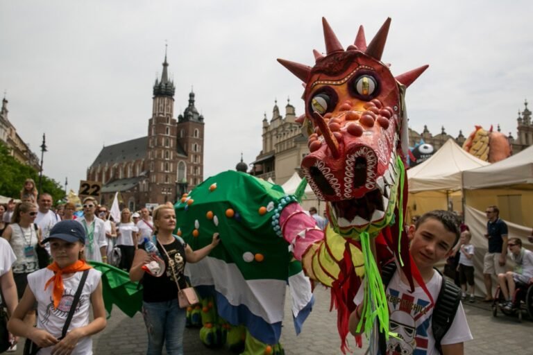 Défilé des dragons Cracovie